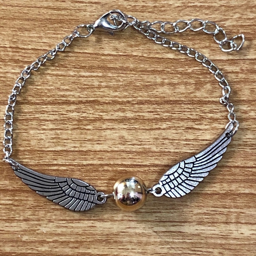 Golden snitch bracelet